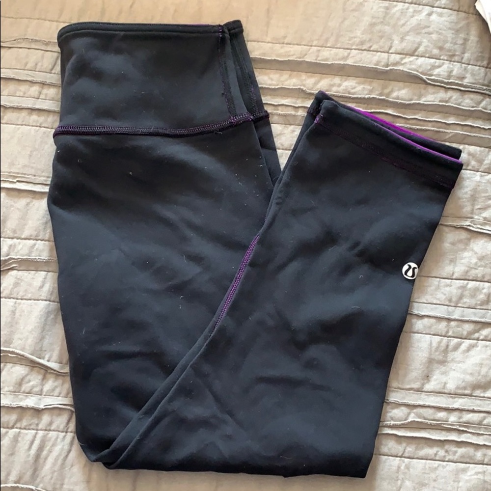 Lululemon 🍋 Reversible Wunder Under Crops
